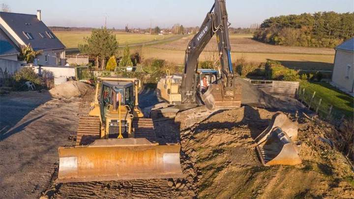 Décapage pour chemin d'accès Orleans