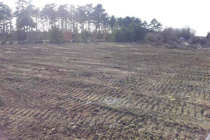 Terrain après travail au bulldozer Orleans