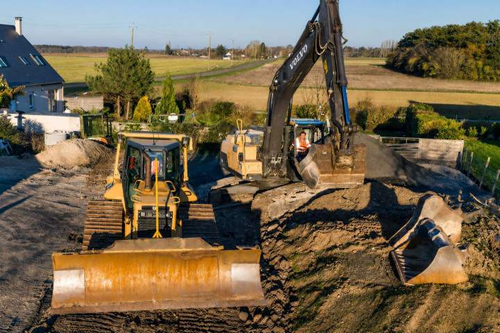 Travaux de terrassement terrain de fosse Orleans