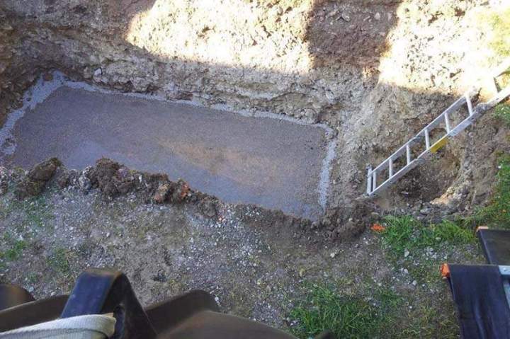 Trou préparé pour Microstation Orleans